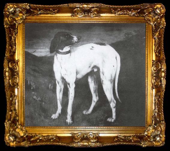 framed  Gustave Courbet Dog, ta009-2
